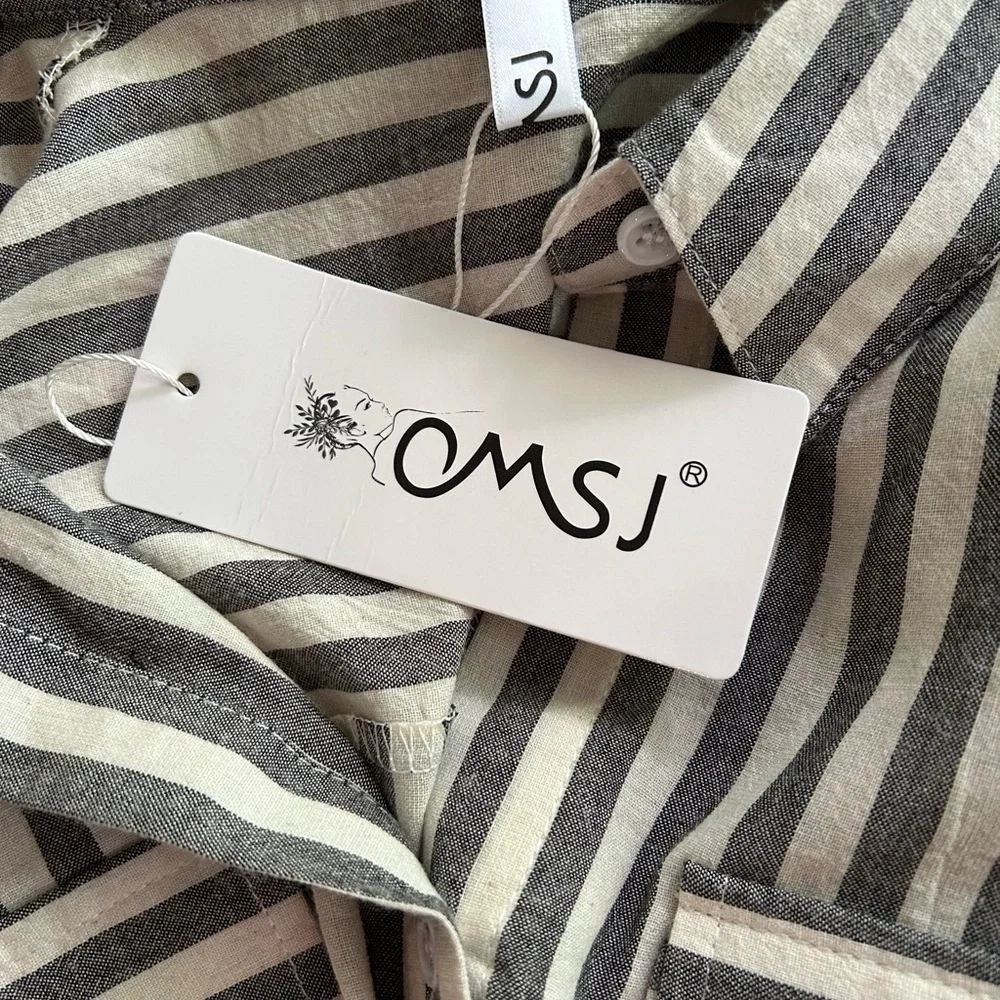 Button down striped shirt long sleeve - Picture 12 of 14